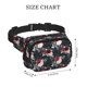 thumbnail image 4 of Easygdp Watercolor Floral Fanny Packs para Mujeres y Hombres, Bolsa de Cinturón, Bolsos de Cruz para Trabajo/Correr/Senderismo, 4 of 9