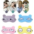 thumbnail image 3 of 4pcs Cute Sleeping Blindfold Soft Fluffy Cover Eye Blindfold Shield Travel Sleeping For Eye Mask Kids Sleep Mask, 3 of 5