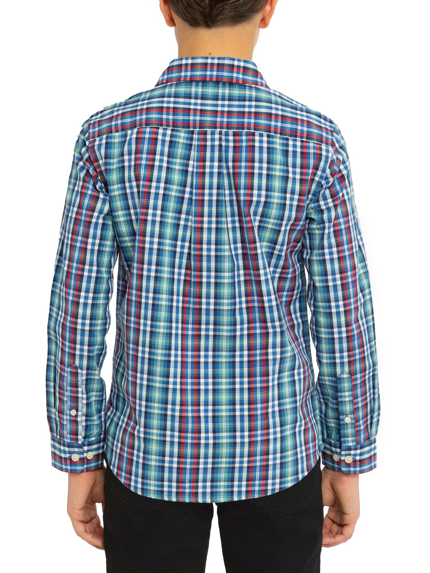 U.S. Polo Assn. Boys Long Sleeve Button Down Tops, Sizes 4-18