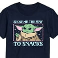 thumbnail image 3 of Star Wars - The Mandalorian Grogu The Way To Snacks - Men's Short Sleeve Graphic T-Shirt, 3 of 5