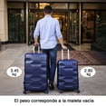 thumbnail image 4 of Set 2 Maletas De Viaje Ruedas 360 Grande 25 Kg Y Carry On 10 Kg Con Candado, 4 of 5