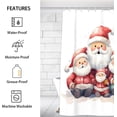 thumbnail image 2 of Christmas Funny Decor Shower Curtain for Bathroom Shower Curtain Set with 12 Hooks Waterproof Fabric Bath Curtain for Bathtub Restroom Decor, 72 X 72 in, 2 of 6