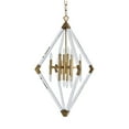 thumbnail image 3 of Bethel International Chandelier Antique Gold Metal & Acrylic, 3 of 3