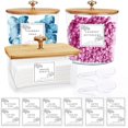 thumbnail image 1 of ASMALAM 3 Pack Laundry Room Organization Storage Containers Acrylic Jars and Dryer Sheet Holder with Lids and Labels for Laundry Detergent Laundry Pods Containers Dry Sheet Organizing, 1 of 7