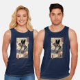 thumbnail image 2 of TeeFury Adult Graphic Tank-Top Eva Ukiyo-E - Anime | Tv Show | Navy | Small, 2 of 4