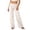 Beige*, variant on RUTAYY Women's Pants Summer Lightweight Low Waist Solid Color Flared Jeans Casual Sports Wear Elegant Chic Trousers