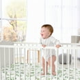 thumbnail image 4 of Sweet Jojo Designs Botanical Sage Green White Satin Fitted Crib Sheet, 4 of 6