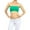 Green, variant on Women’s Regular Size Bandeau Strapless Padded Bra Tube Top