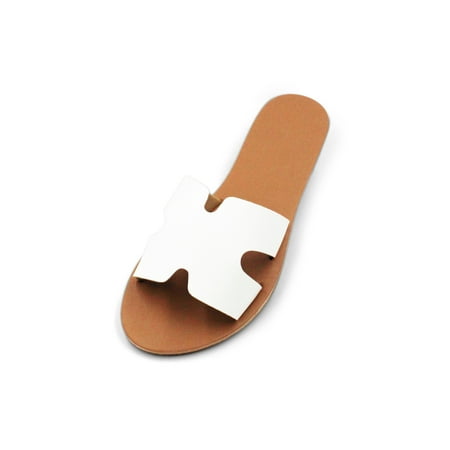 

LAVRA Women s Open Toe Leather Slip on Sandals