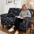 thumbnail image 4 of SCRAWLGOD Leopard Print Loveseat Recliner Slipcover Stretch Reclining Cover Washable Non Slip Recliner Cover with Pocket, 4 of 8