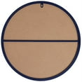 thumbnail image 4 of Allora 21" Round Mid Century Metal Frame Clear Beveled Mirror in Blue, 4 of 7