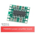 thumbnail image 2 of PAM8403 Digital Amplifier Board 2x3W Class D Efficiency 2.5V to 5V Power Range for DIY Audio Projects, 2 of 5