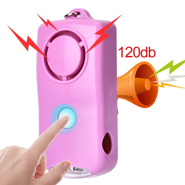 Llavero de Alarma personal ANGGREK 120 dB con Luz LED SOS para mujeres hombres niños ancianos