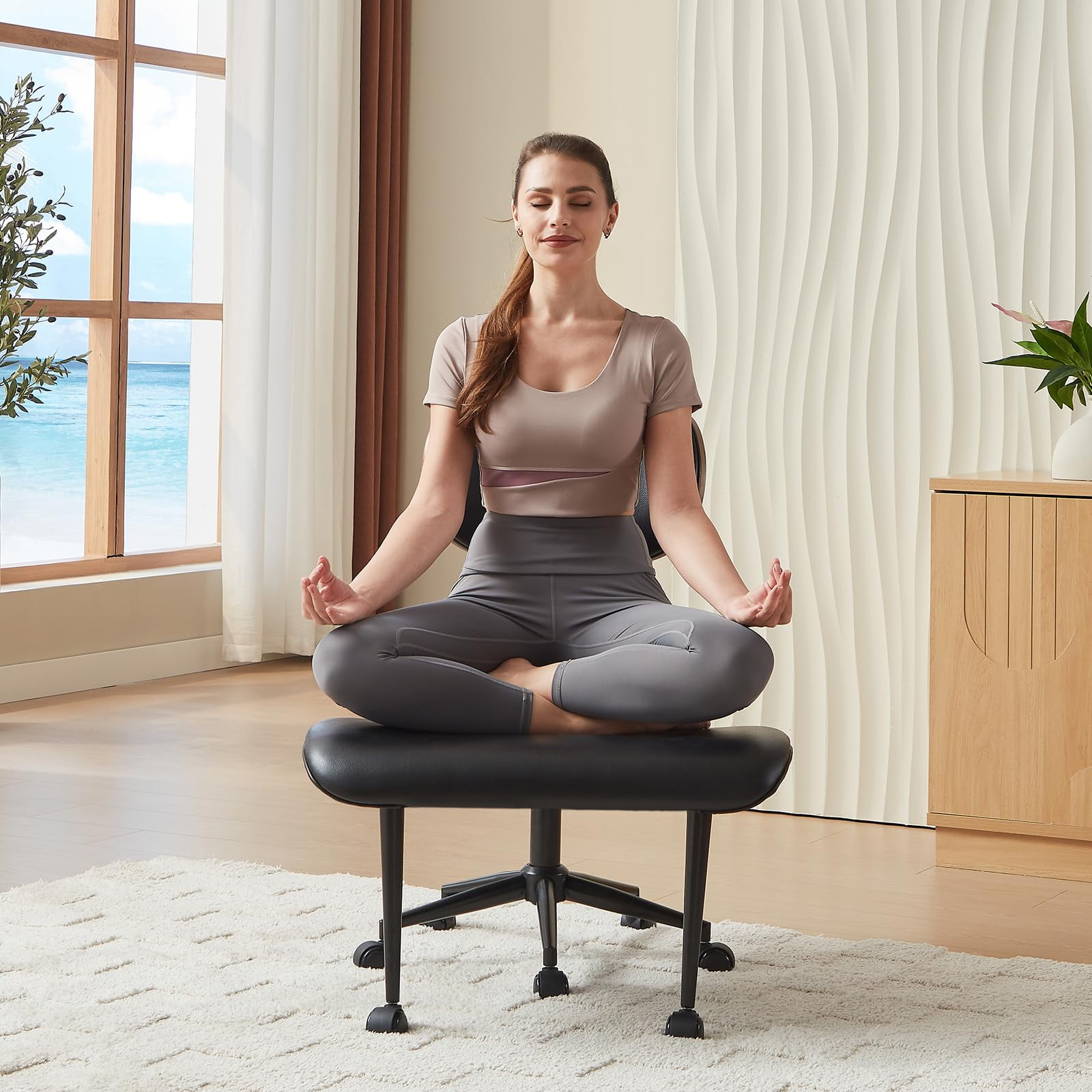 cross legged office chair with product
