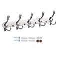 thumbnail image 2 of Coat Rack Wall Mounted Long,5 Tri Hooks For Hanging Coats,silver, 2 of 5