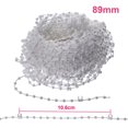 thumbnail image 1 of 89Mm/127Mm 20 Metres Vertical Blind Bottom Slat Link Chain Cord Parts White, 1 of 6