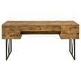 thumbnail image 5 of Bowery Hill Wood Antique Nutmeg Writing Desk Rectangular 63" Assembled, 5 of 9
