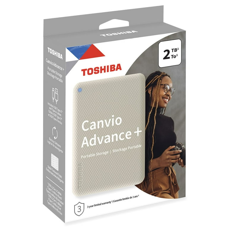 Free Shipping! Toshiba Canvio Advance Plus 2TB External Hard Drive