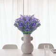 thumbnail image 4 of Flores artificiales 10 piezas ramo de flores al aire libre decoración de flores falsas resistente a los rayos UV arbustos verdes plantas interior exterior colgante macetero hogar jardín, 4 of 5