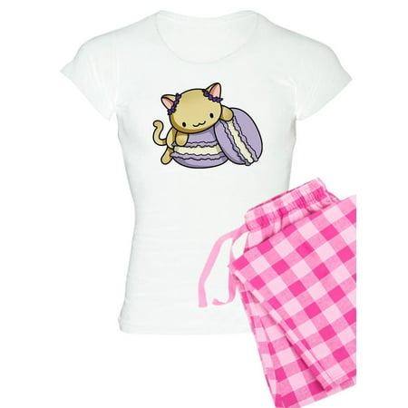 

CafePress - Macaron Kitty Pajamas - Women s Light Pajamas