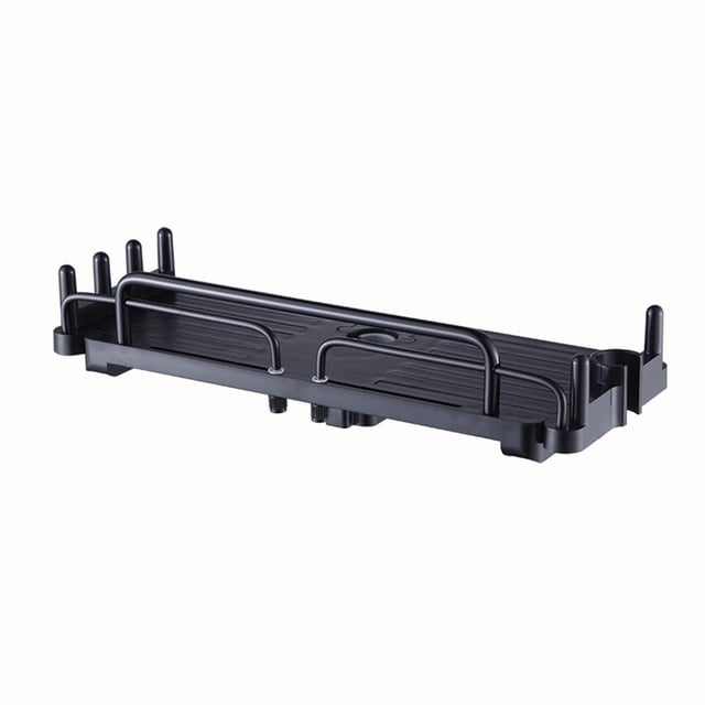 Sophisticated and Smart Innovative Expandable Design of the Retractable Bathroom Organizer With Functional Hook Features