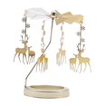 thumbnail image 1 of fastboy Rotating Candlestick Metal Rotating Tea Light Candle Holder for Fireplace Elk, 1 of 9