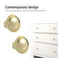 thumbnail image 5 of Lohoms Door Knobs, 2-Piece Stainless Steel Cabinet Pulls, Brushed Nickel Drawer Handles with Screws, Gold, 5 of 11