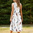 thumbnail image 6 of Vetsdori Womens Floral Print Midi Dresses with pockets, Sleeveless Lightweight Summer Sundress, BOHO Dress for Summer Crew Neck Tank Dress for Women, 6 of 7