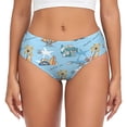 thumbnail image 1 of Fotbe Cute Animals Surfers Calzones Estampados para Mujer – Ropa Interior de Algodón, Cómoda, Suave y Elástica-X-Large, 1 of 6