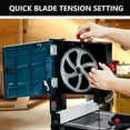 thumbnail image 5 of Towallmark 8-Inch Bandsaw, 1800FPM Benchtop Bandsaw with Removable Safty Key, 0-45 Tilting Range, 3-Amp Saw For Cutting Wood with Fence and Miter Gauge, Band Saws for Woodwork, 5 of 7