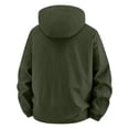 thumbnail image 4 of WRKEKC Windbreaker Jackets for Men Hooded Long Sleeve Zip-Up Outerwear With Zipper Pockets for Outdoor Travel and Hiking, 4 of 9