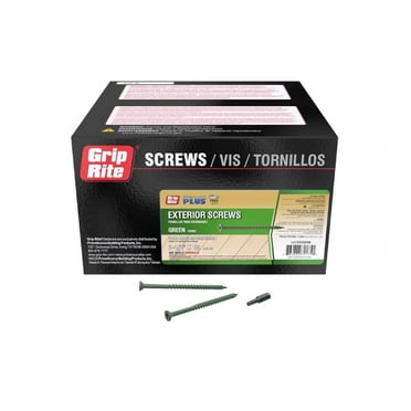 Grip-Rite L312STGR1M Deck Screws PrimeGuard Plus No. 10 wire X 3-1/2" L Star Flat Head Ceramic Coated