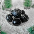 thumbnail image 5 of 12-Piece Christmas Tree Ornaments, 2.36" Plastic Ball Pendant Hanging Decor Shatterproof Christmas Decoration for Home and Party black, 5 of 7