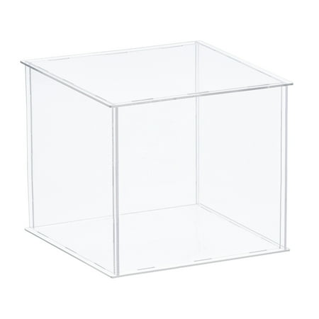 Uxcell Clear Display Case, Acrylic Box Assemble Dustproof Box Showcase, 35x35x30cm for Collectibles, Crafts