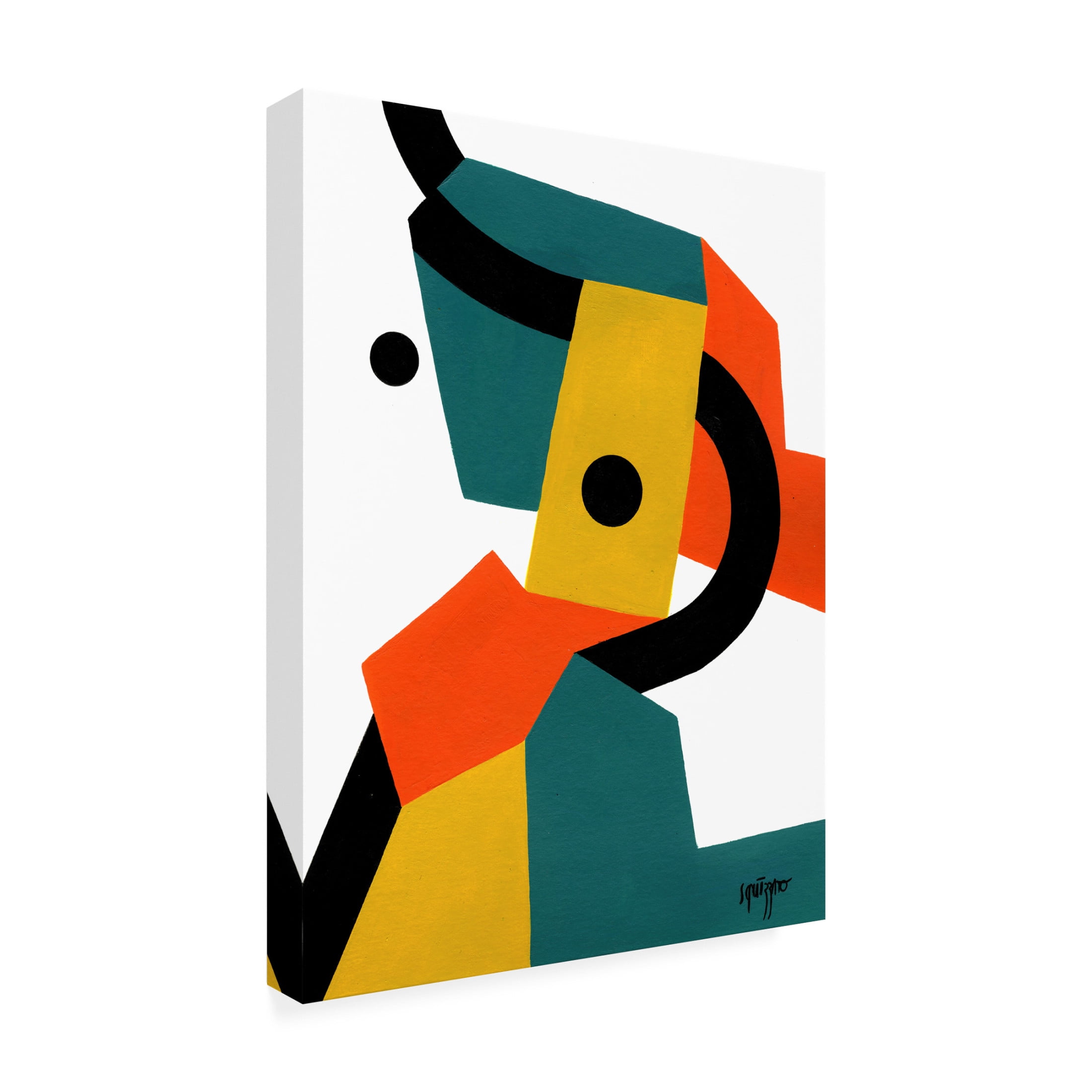 Canvas Wall Art - Antony Squizzato 'Jackylan' Wall Art for Living Room, Bedroom, or Office Décor by Trademark Fine Art - 14 x 19 Inches