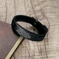 thumbnail image 2 of To My Husband Gift: Love Quote Bracelet – 'I choose you & I'll choose you over and over...' - Gift from Wife for Anniversary, Birthday, Valentine.(Black), 2 of 4