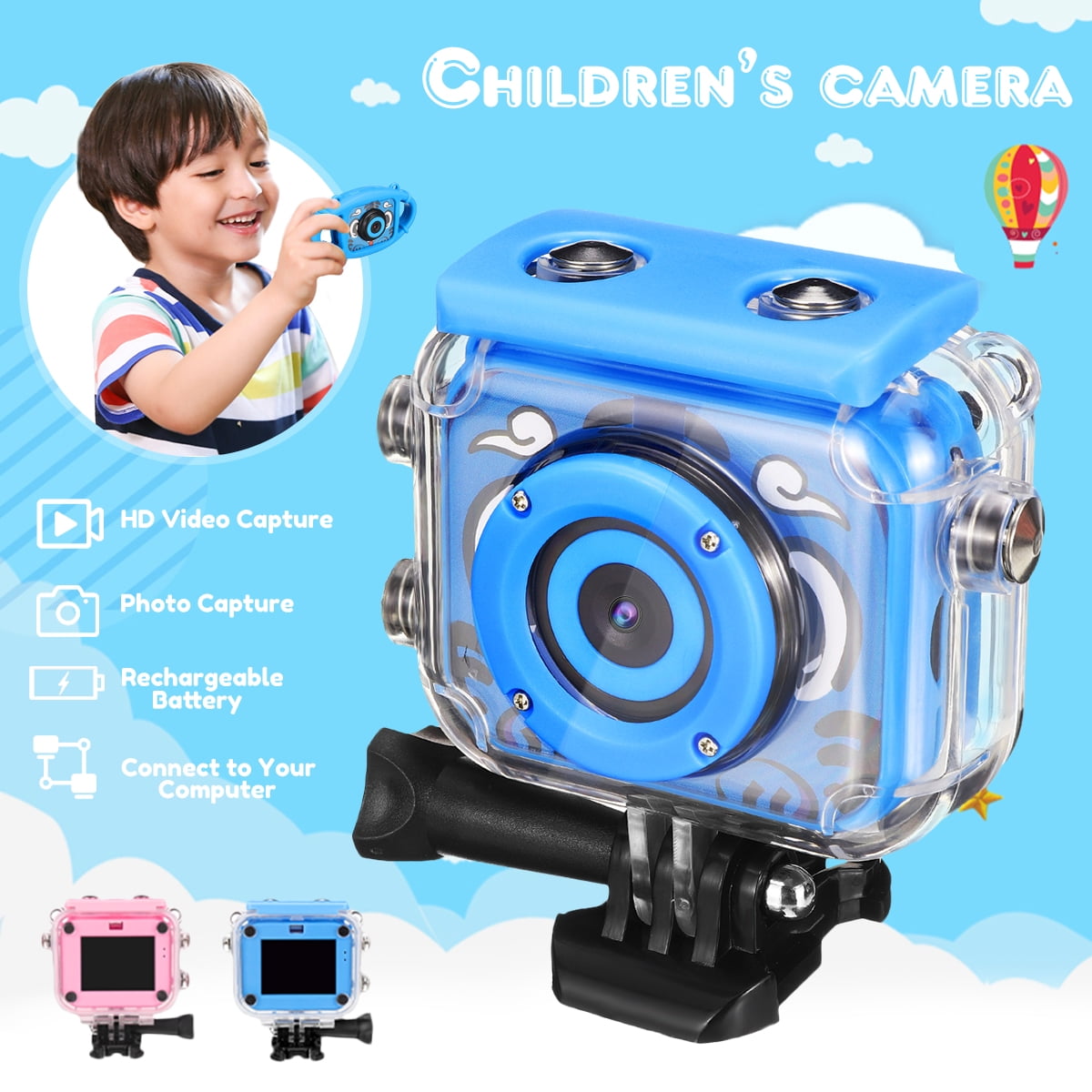 KAVALAN KID'S Digital Dual Camera 2In LCD SCREEN 1080P Video