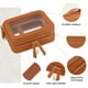 thumbnail image 4 of Bolsa de maquillaje Prite, grande, transparente, de doble capa con compartimento para brochas, 4 of 7