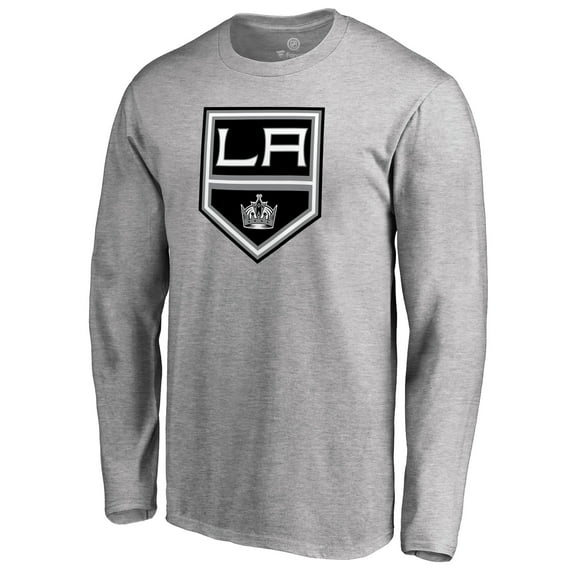Men's Heather Gray Los Angeles Kings Team Alternate Long Sleeve T-Shirt