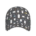 thumbnail image 2 of Naloa Original Classic Low Profile Hat Men Women Baseball Cap Dad Hat Adjustable Unconstructed Lovely Penguin Print Cap, 2 of 9