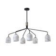 thumbnail image 6 of SC13376BB Artcraft Lighting Crema - 6 Light Chandelier-17.32 Inch Tall and 40.55 Inch Wide, 6 of 21