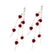 thumbnail image 5 of Pendientes colgantes Yinane florales de moda Con dijes para mujer fiesta de cumpleaños Rojo, 5 of 8