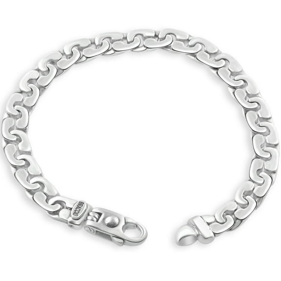 Pompeii Men's 14k Gold (35gram) or Platinum (65gram) 8mm Link Bracelet 8.5" (,)