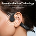 thumbnail image 2 of SWTSWT Bone Conduction Headphones, Open-Ear Bluetooth 5.4 Wireless Sport Headphones, Bone Conduction Earbuds 10H Playtimes with Mic, IPX6 Waterproof Earphones for Hiking, Cycling, Gym, Black, 2 of 7