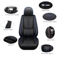 thumbnail image 2 of 2013 Car Seat Cover for HYUNDAI ELANTRA , Leather 5 Piece Full Set With Lumbar Support Suitable for All Seasons, Black and Blue Edges Car Seat Covers, Protect Car Seats, 2 of 7