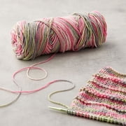 Loops & Threads Soft Classic Multi Yarn - Multicolor Yarn for Knitting, Crochet, Weaving, Arts & Crafts - Primrose, Bulk 12 Pack