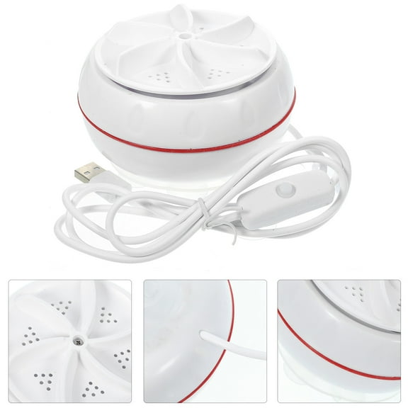 COMPUKAS Portable Compact Washing Machine for Sink Use, Lightweight ABS White, Perfect for Home, Apartments, Dorms, and Small Spaces