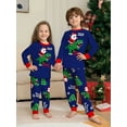 thumbnail image 3 of WIBACKER Kids Christmas Santa Riding a Dinosaur Pajamas Long Sleeve Holiday Pjs Set Toddler Boys Girls Xmas Jammies 2-14 Years, 3 of 12