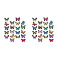 thumbnail image 1 of Matsuzay Pegatinas de mariposa para ventana, adhesivos anticolisión para ventana, calcomanías reutilizables, película para vidrieras No.1 2piezas Matsuzay CBP441474, 1 of 6