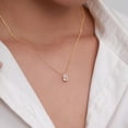 thumbnail image 6 of Dainty Gold Teardrop Diamond Necklace - 14K Gold Plated, Cubic Zirconia, Hypoallergenic - Perfect Gift for Women | Jewelry, 6 of 7